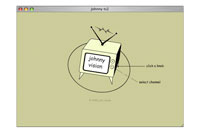 The intro page where the user can enter the main site or replay the intro animation.